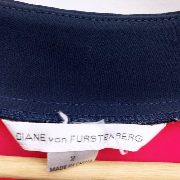 Diane von Furstenberg Gracie Color Block Wrap Dress - Picture 6 of 8